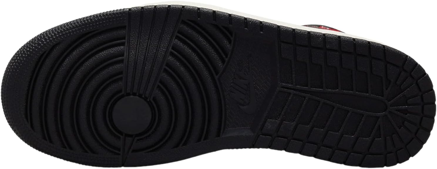 Women's Air Jordan 1 Mid Black/gym Red-sail (bq6472 061) Sneakers - Premium Brand Shoes for Men and Women