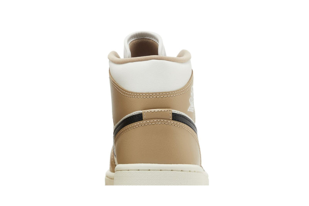 Women's Air Jordan 1 Mid Sail/black-desert (bq6472 103) Sneakers - Premium Brand Shoes for Men and Women
