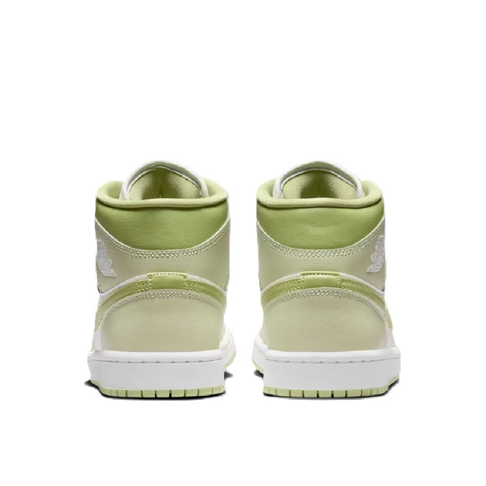 Women's Air Jordan 1 Mid Olive Aura/sail-lawn (bq6472 302) Sneakers - Premium Brand Shoes for Men and Women
