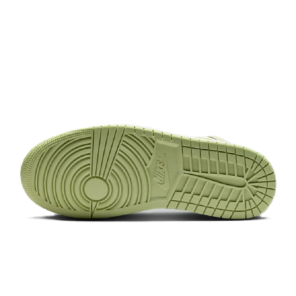 Women's Air Jordan 1 Mid Olive Aura/sail-lawn (bq6472 302) Sneakers - Premium Brand Shoes for Men and Women