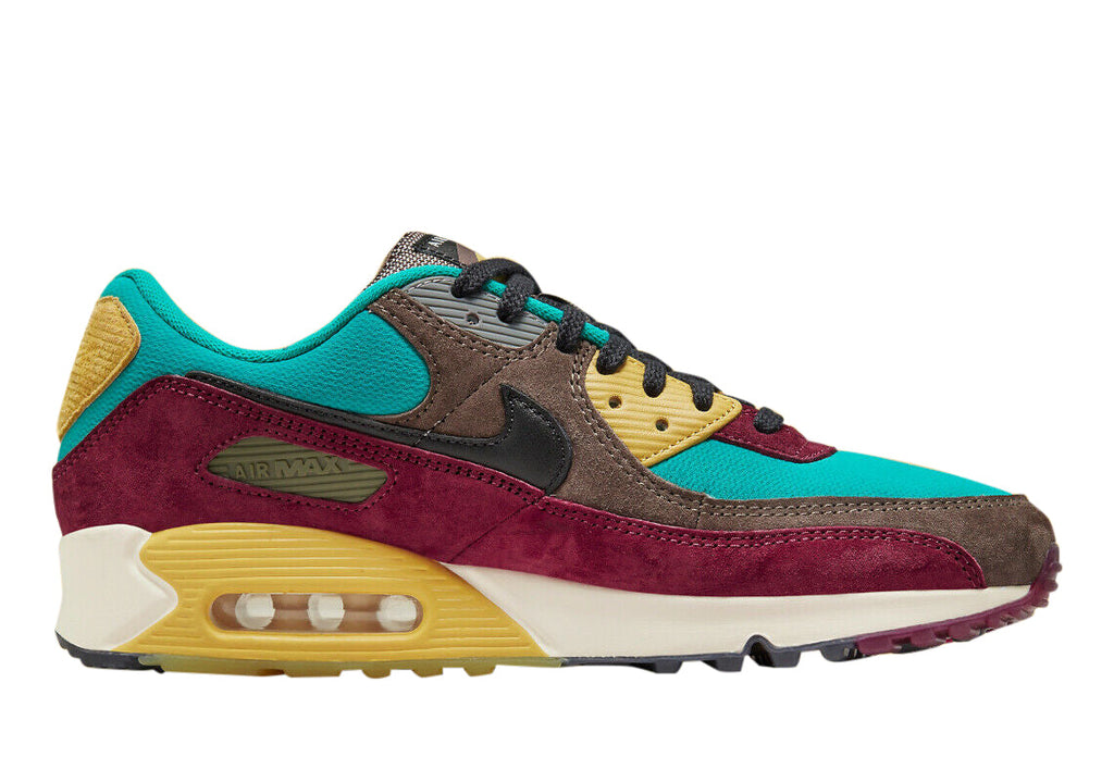 Men's and Big Kid's Nike Air Max 90 NRG Rdgrck/blk-trbo Grn (dc6083 200) Sneakers - Premium Brand Shoes for Men and Women