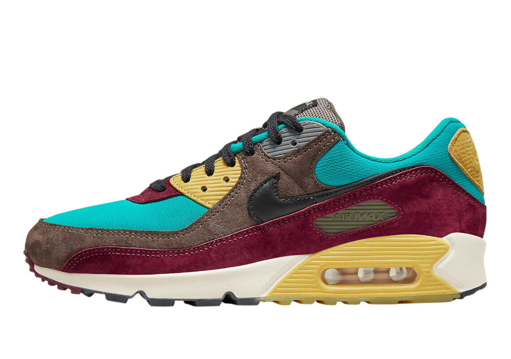 Men's and Big Kid's Nike Air Max 90 NRG Rdgrck/blk-trbo Grn (dc6083 200) Sneakers - Premium Brand Shoes for Men and Women