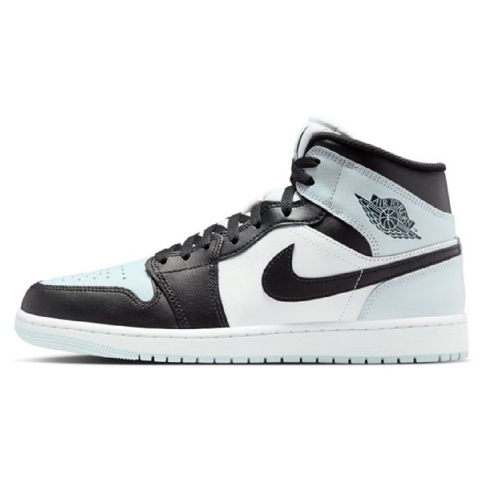Men's Jordan 1 Mid Black/squadron Blue-aura-white (dq8426 002) Sneakers - Premium Brand Shoes for Men and Women
