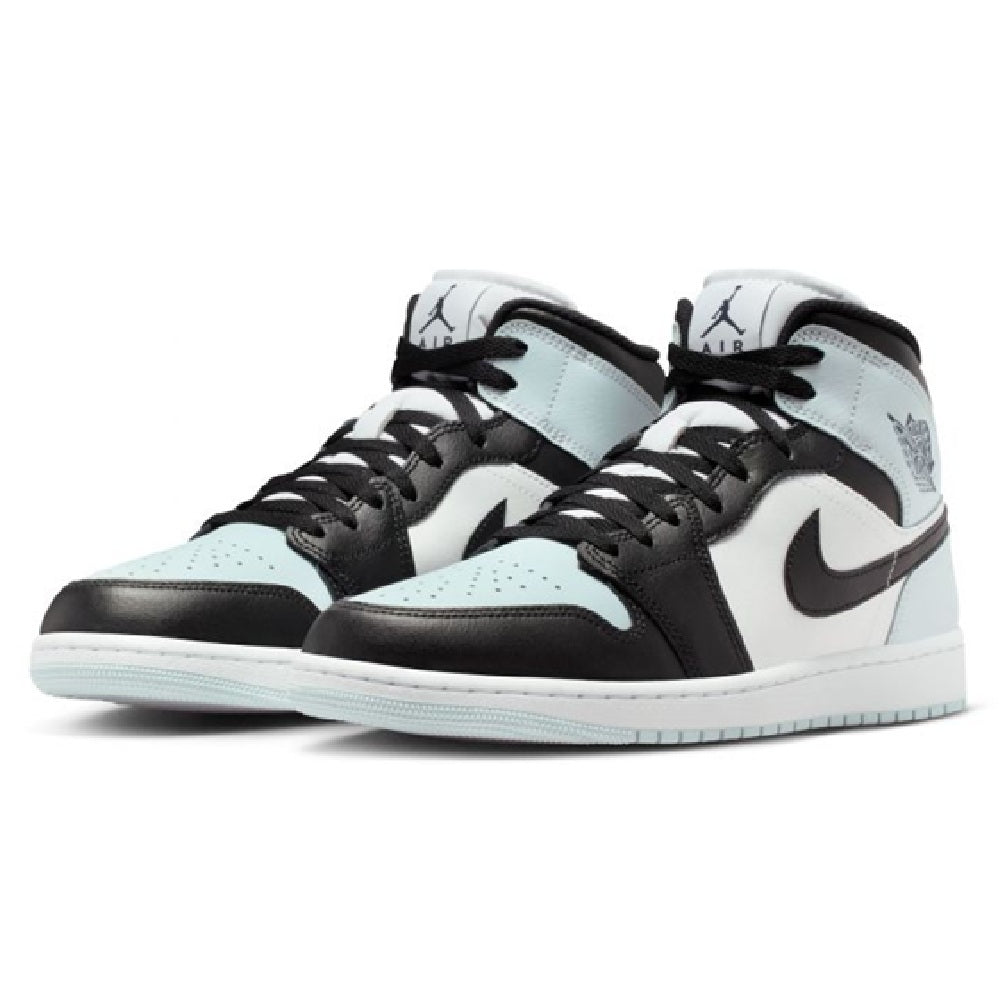 Men's Jordan 1 Mid Black/squadron Blue-aura-white (dq8426 002) Sneakers - Premium Brand Shoes for Men and Women