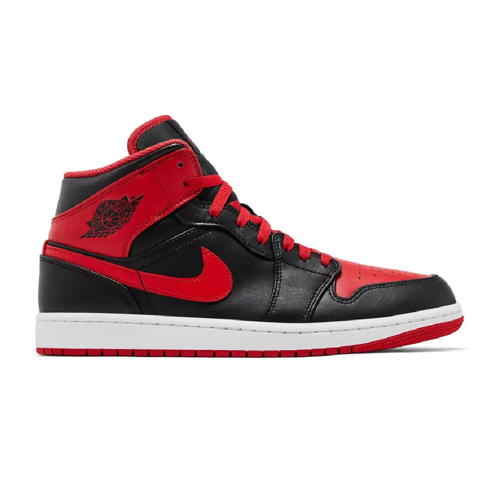 Men's Jordan 1 Mid "alternate Bred" Black/fire Red-white (dq8426 060) Sneakers - Premium Brand Shoes for Men and Women