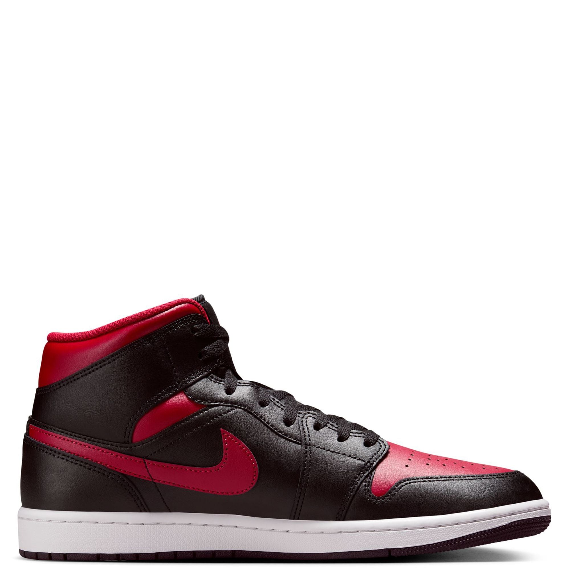 Men's Jordan 1 Mid Black/varsity Red-summit White (dq8426 067) Sneakers - Premium Brand Shoes for Men and Women