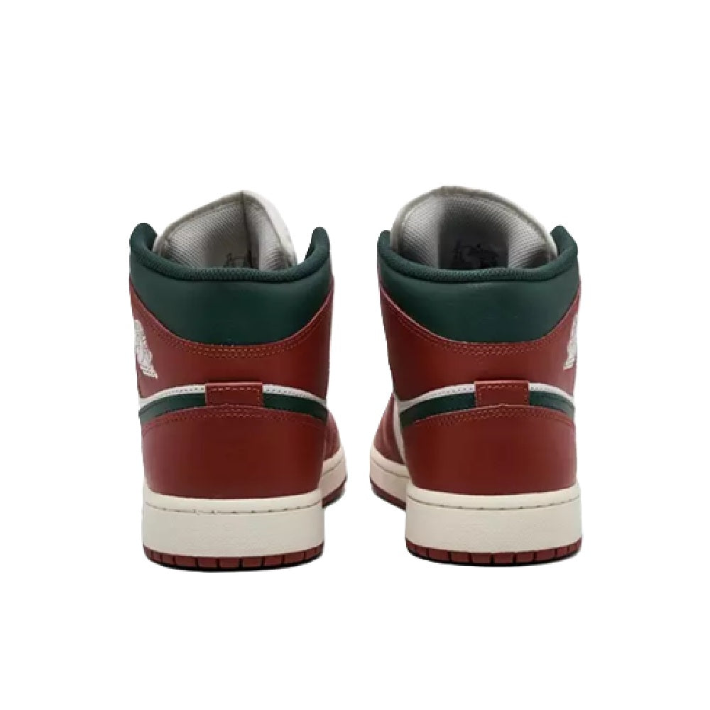 Men's Jordan 1 Mid Sail/midnight Green (dq8426 105) Sneakers - Premium Brand Shoes for Men and Women