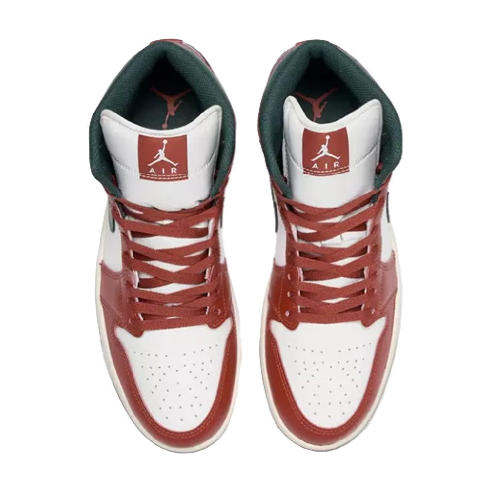 Men's Jordan 1 Mid Sail/midnight Green (dq8426 105) Sneakers - Premium Brand Shoes for Men and Women