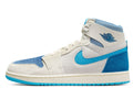 Men's Jordan 1 High Zoom Air CMFT 2 Sail/dk Pwdr Bl-bl Gry (dv1307 104) Sneakers - Premium Brand Shoes for Men and Women