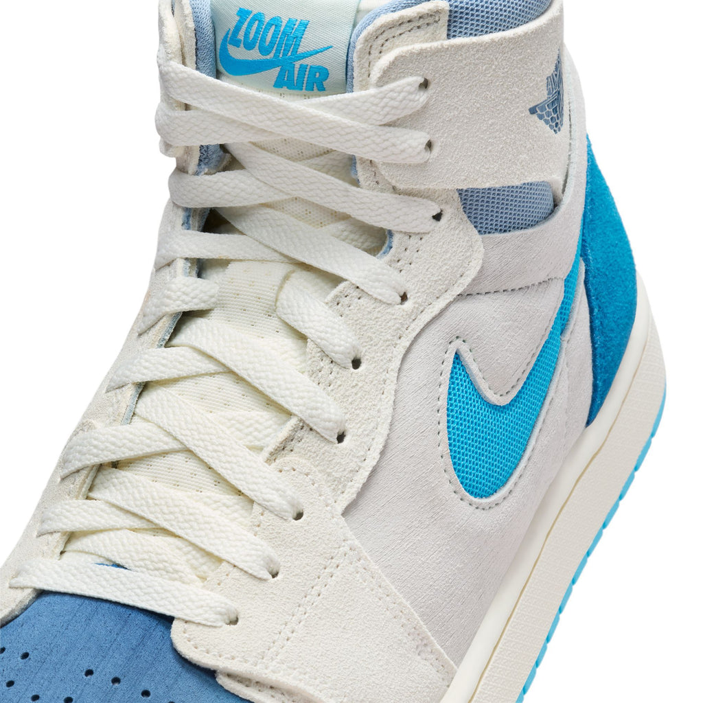 Men's Jordan 1 High Zoom Air CMFT 2 Sail/dk Pwdr Bl-bl Gry (dv1307 104) Sneakers - Premium Brand Shoes for Men and Women