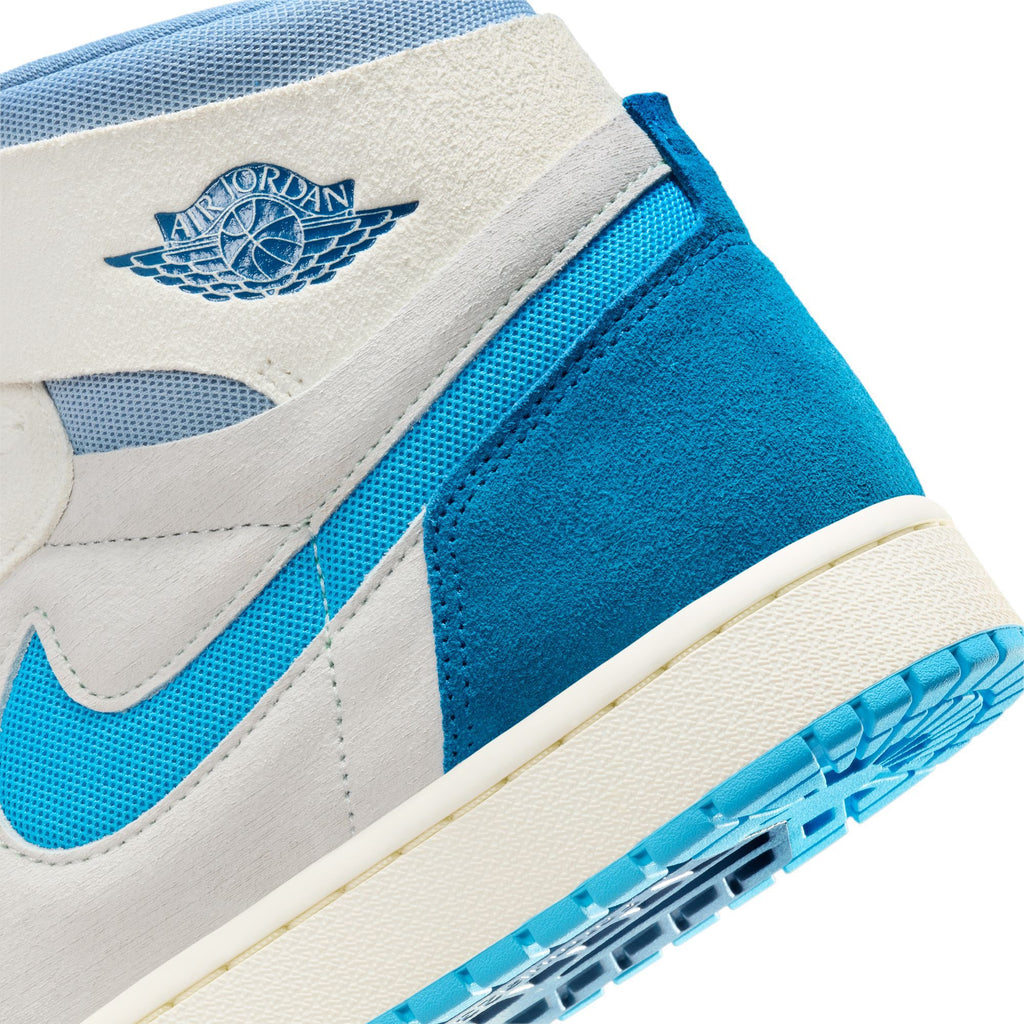 Men's Jordan 1 High Zoom Air CMFT 2 Sail/dk Pwdr Bl-bl Gry (dv1307 104) Sneakers - Premium Brand Shoes for Men and Women