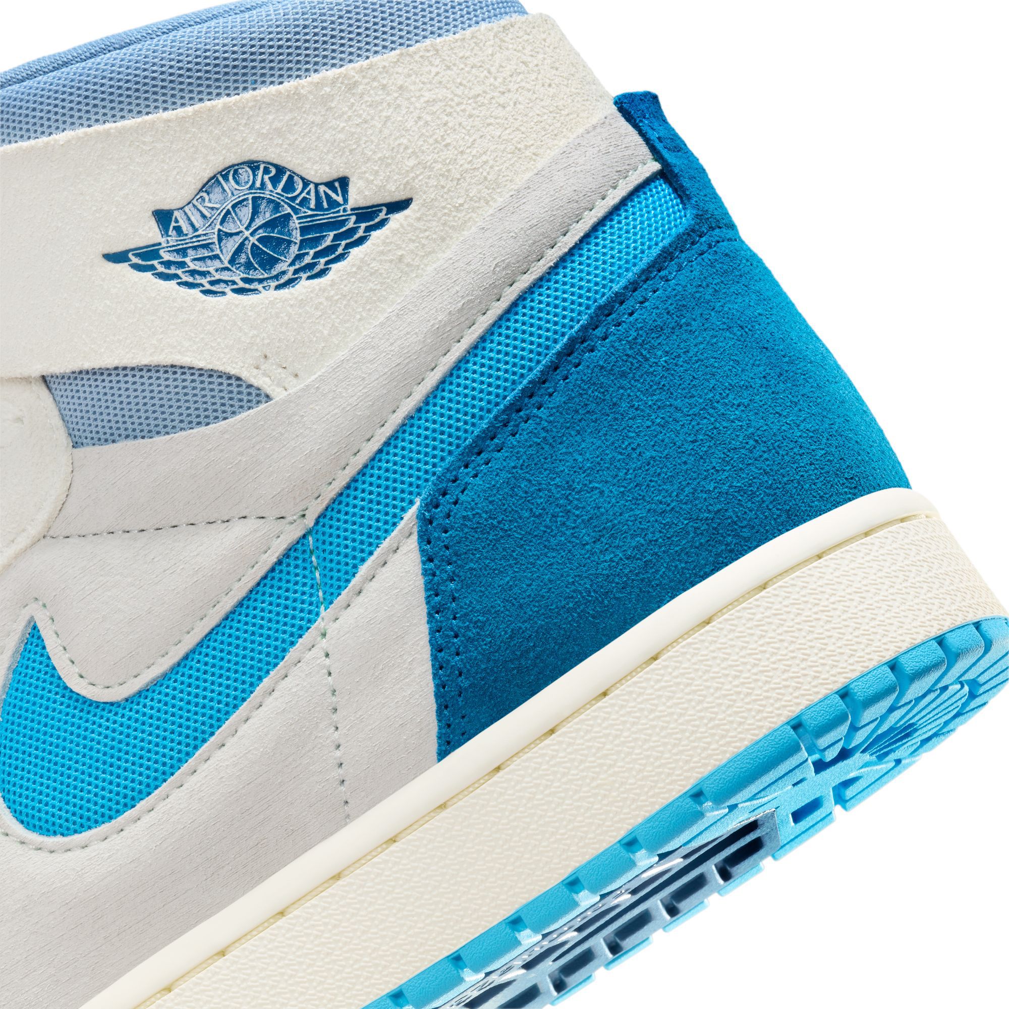 Men's Jordan 1 High Zoom Air CMFT 2 Sail/dk Pwdr Bl-bl Gry (dv1307 104) Sneakers - Premium Brand Shoes for Men and Women