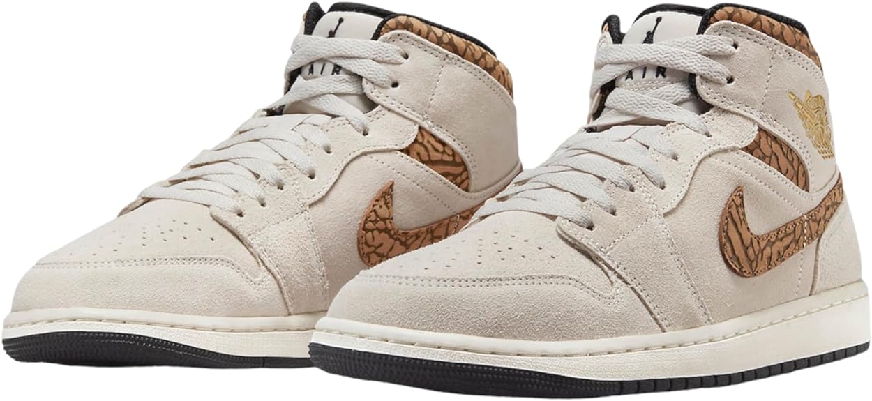 Men's Air Jordan 1 Mid SE LT Orewood Brn/metallic Gold (dz4129 102) Sneakers - Premium Brand Shoes for Men and Women