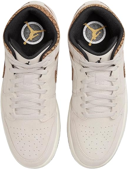 Men's Air Jordan 1 Mid SE LT Orewood Brn/metallic Gold (dz4129 102) Sneakers - Premium Brand Shoes for Men and Women