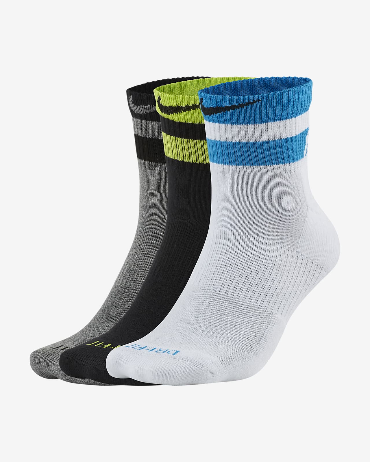 Everyday Plus Cushion Ankle (3 Pair) Sneakers - Premium Brand Shoes for Men and Women