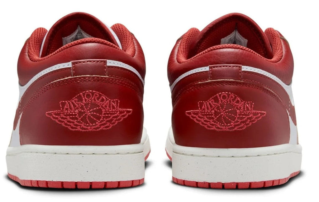 Men's Jordan 1 Low White/dune Red-lobster-sail (fj3459 160) Sneakers - Premium Brand Shoes for Men and Women