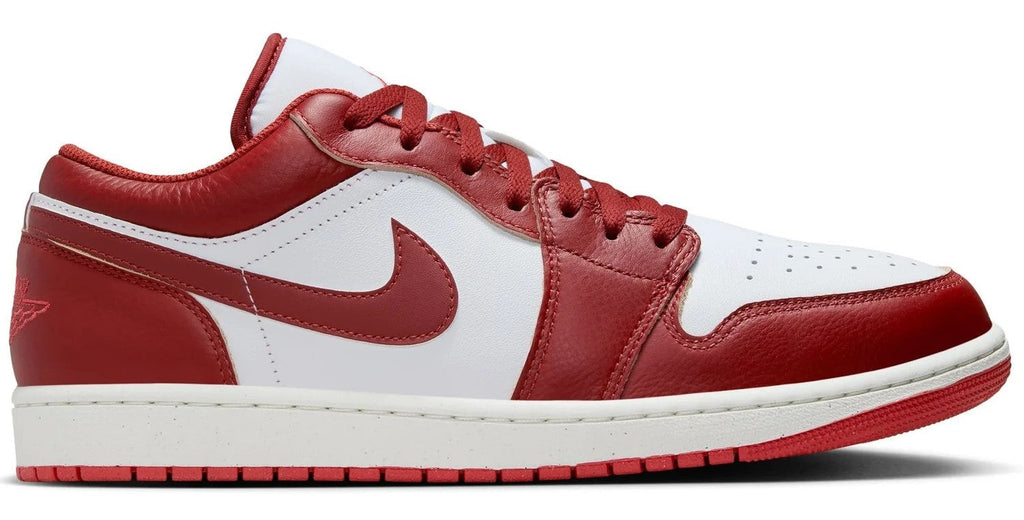 Men's Jordan 1 Low White/dune Red-lobster-sail (fj3459 160) Sneakers - Premium Brand Shoes for Men and Women
