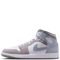 Men's Jordan 1 Low Mid White/cool Grey-medium Grey (hf3216 100) Sneakers - Premium Brand Shoes for Men and Women