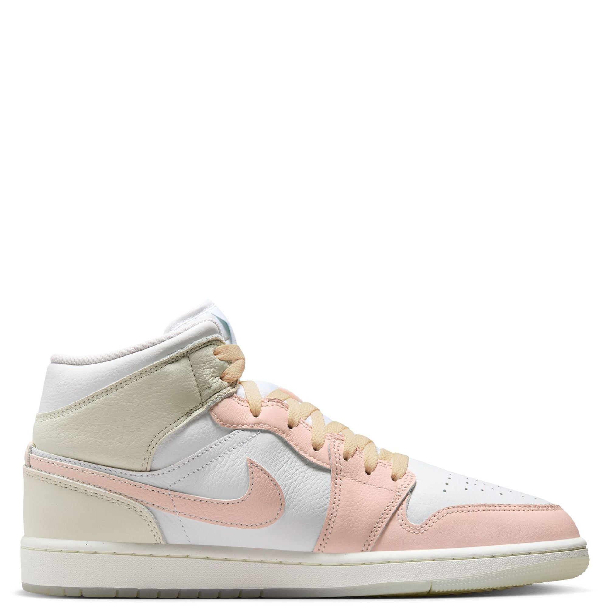 Men's Jordan 1 Mid SE White/guava Ice-sea Glass (hj6654 100) Sneakers - Premium Brand Shoes for Men and Women