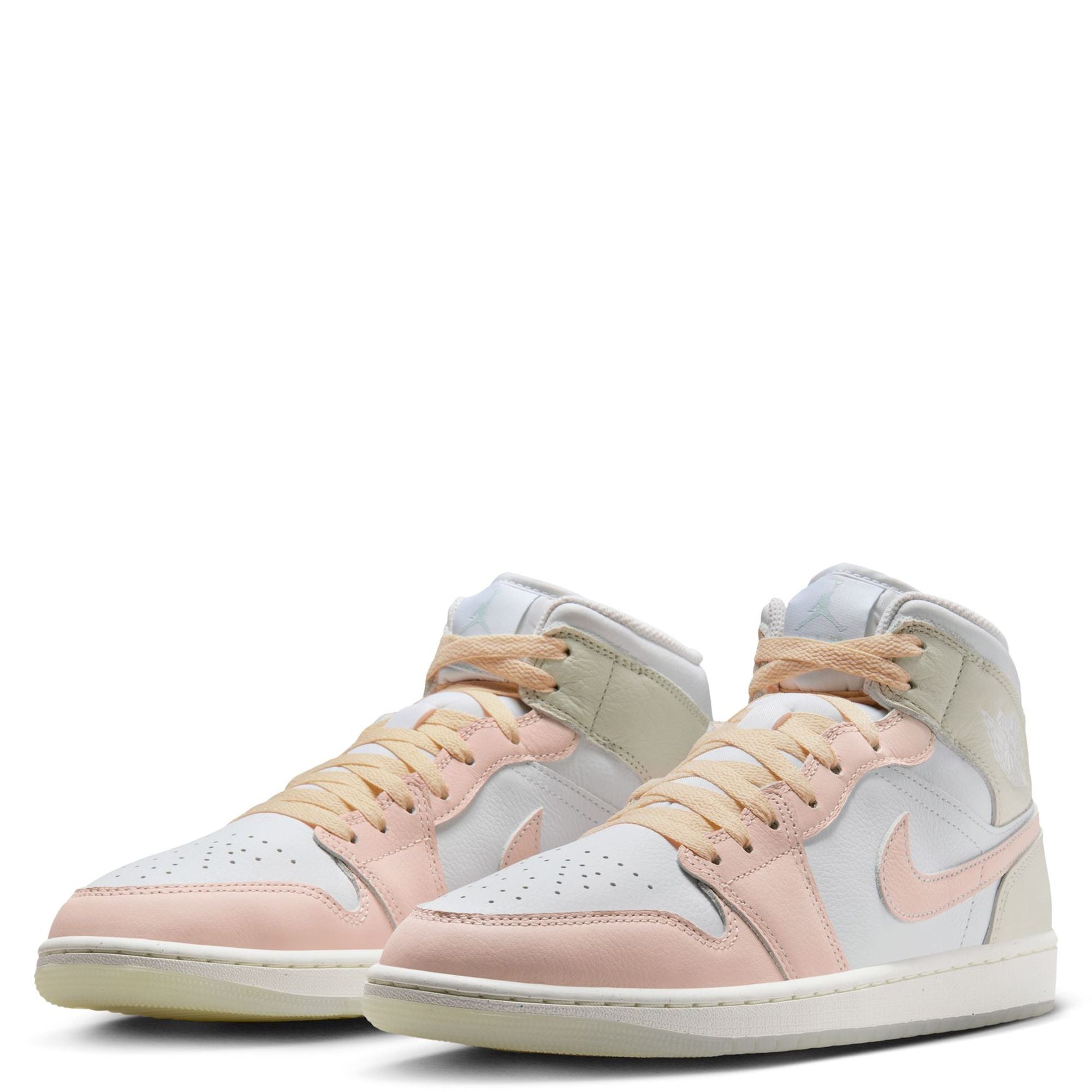 Men's Jordan 1 Mid SE White/guava Ice-sea Glass (hj6654 100) Sneakers - Premium Brand Shoes for Men and Women