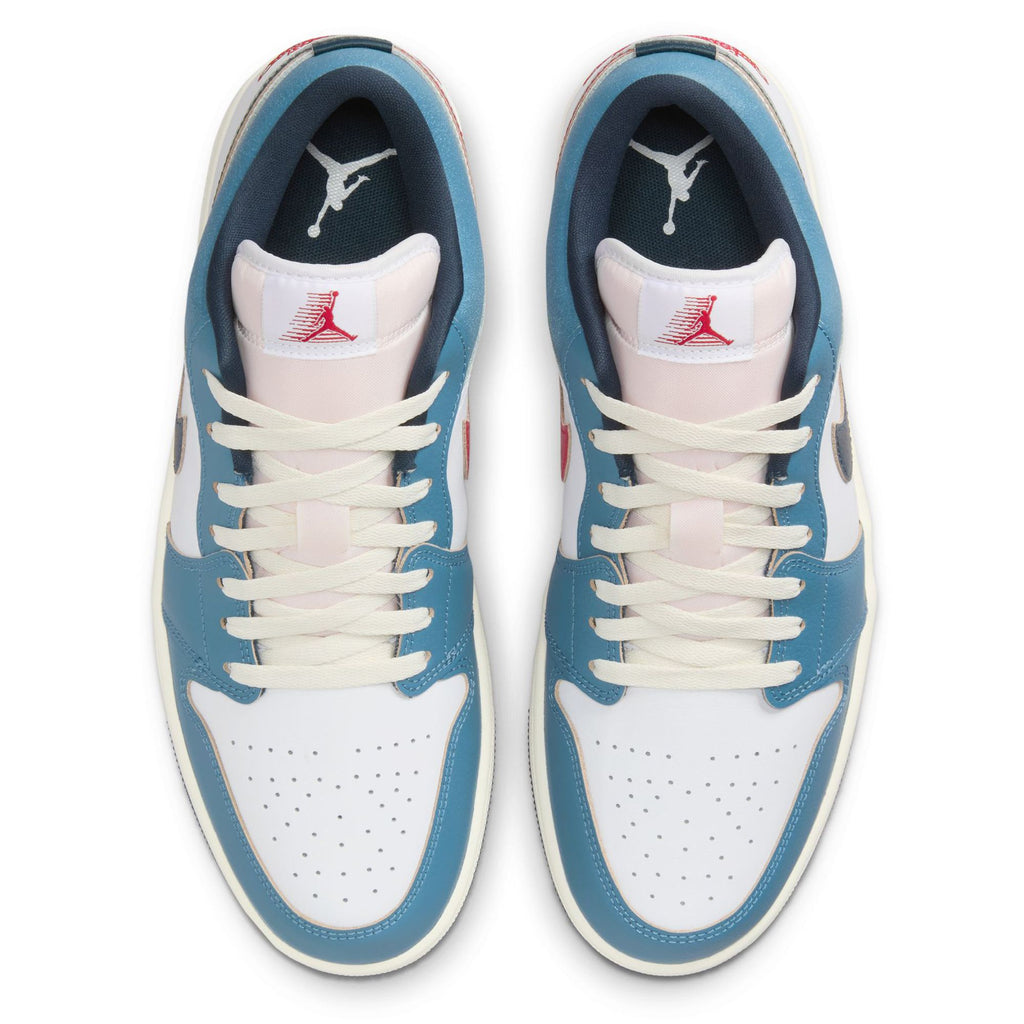 Men's Jordan 1 Low SE "motion" White/armory Navy-aegean Storm (hm3711 144) Sneakers - Premium Brand Shoes for Men and Women