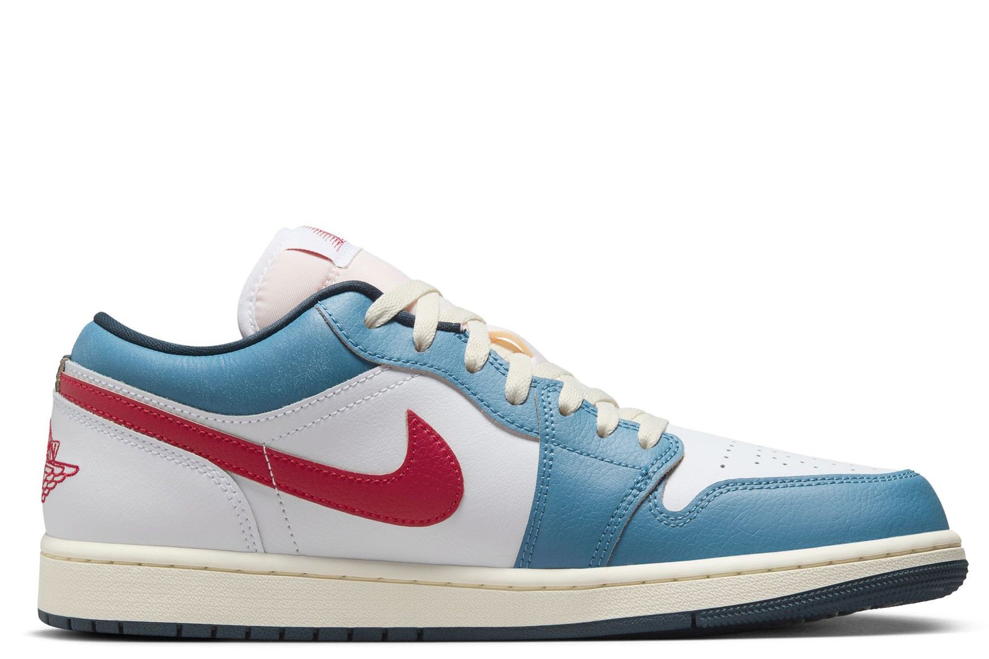 Men's Jordan 1 Low SE "motion" White/armory Navy-aegean Storm (hm3711 144) Sneakers - Premium Brand Shoes for Men and Women