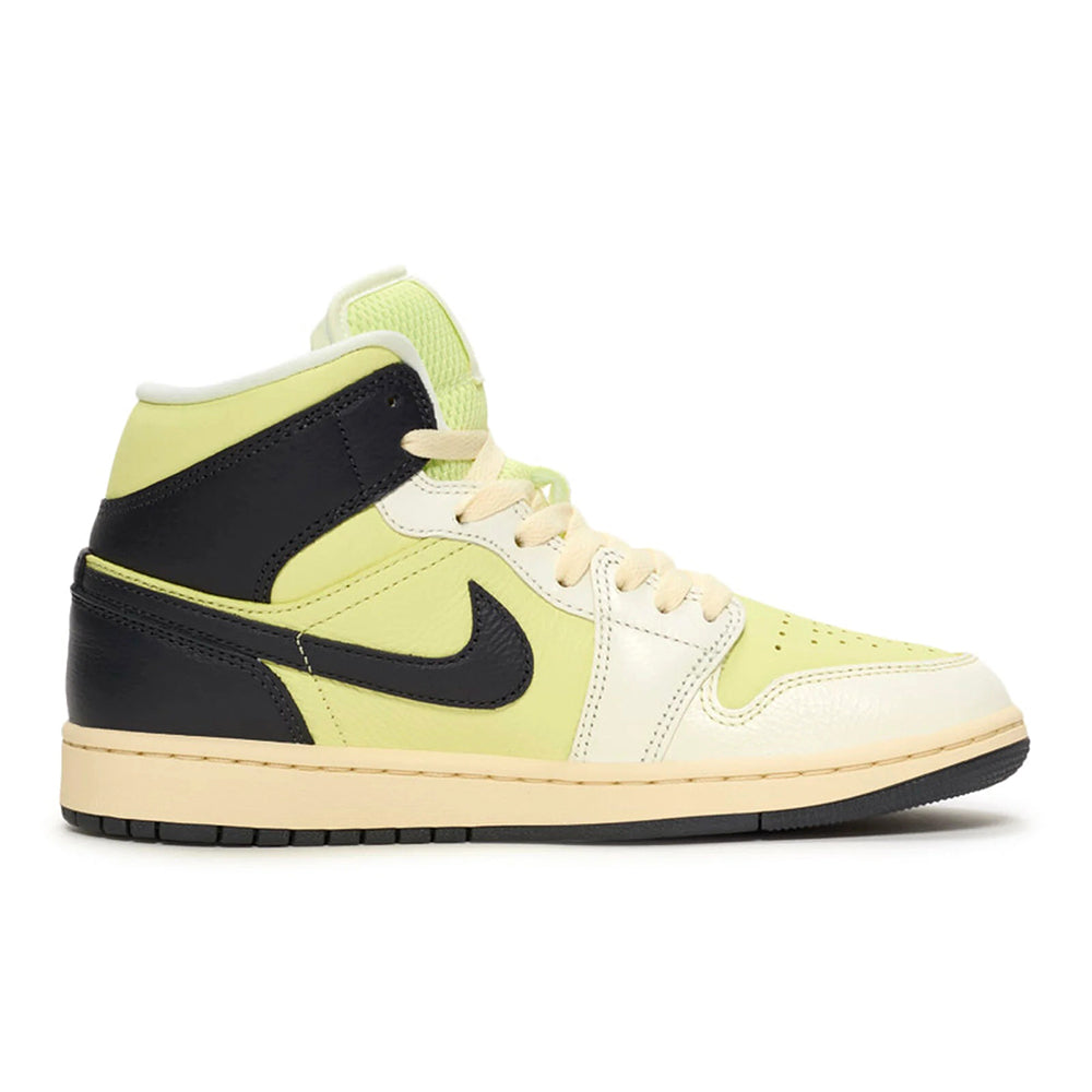 Women's Air Jordan 1 Mid SE Sail/luminous Green-anthracite (hq3008 130) Sneakers - Premium Brand Shoes for Men and Women