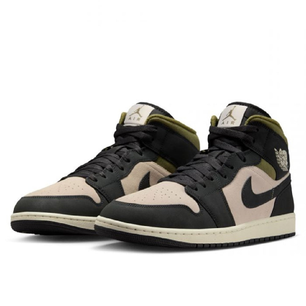 Men's Jordan 1 Mid SE LT Orewood Brn/off Noir (hv4091 102) Sneakers - Premium Brand Shoes for Men and Women