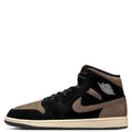 Men's Jordan 1 Mid SE Black/olive Grey-lt Wild Mango (ib7110 002) Sneakers - Premium Brand Shoes for Men and Women