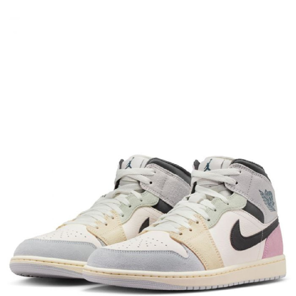 Men's Jordan 1 Mid SE Sail/iced Jade-anthracite (ib7110 100) Sneakers - Premium Brand Shoes for Men and Women