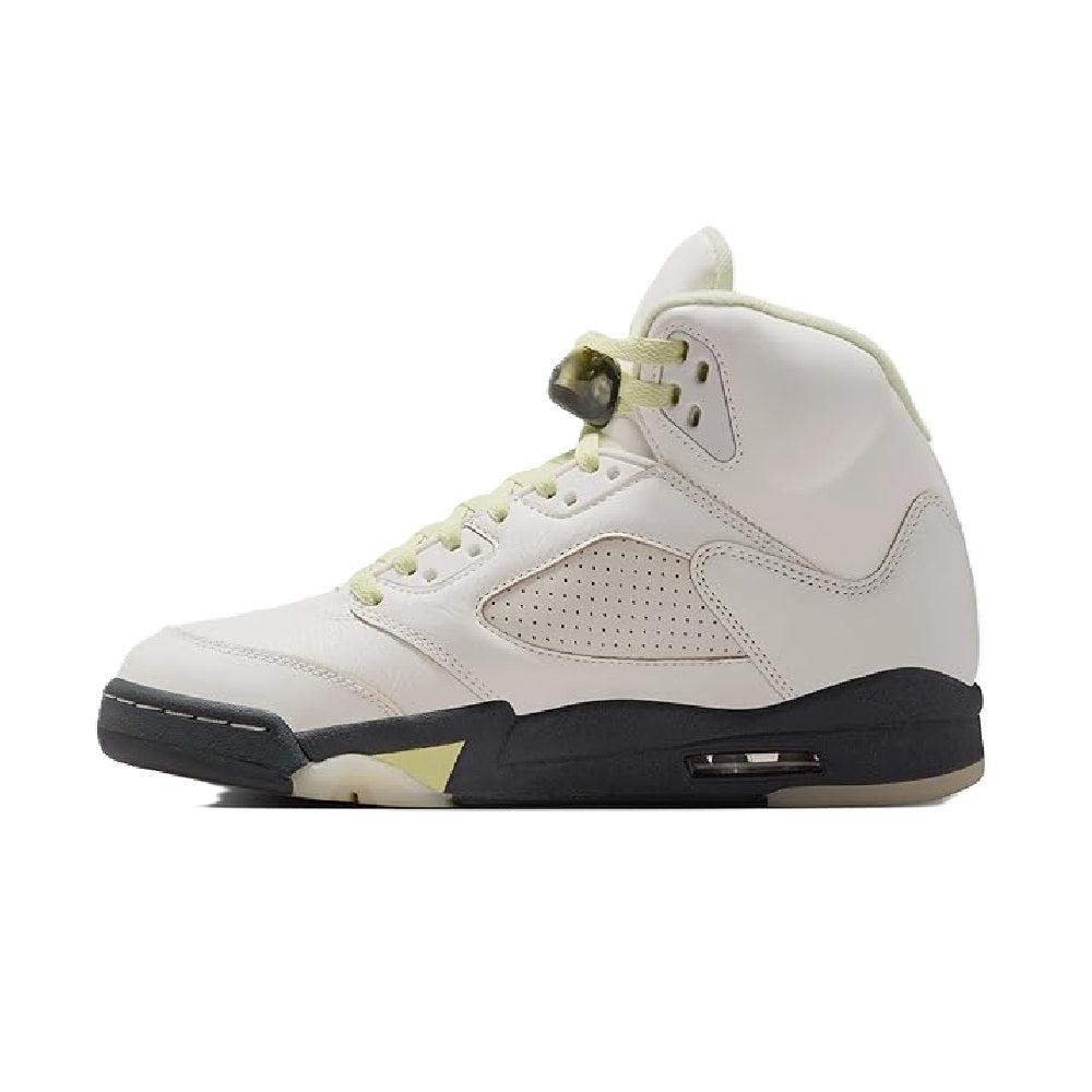 Women's Air Jordan 5 Retro Sail/luminous Green-anthracite (im7592 130) Sneakers - Premium Brand Shoes for Men and Women
