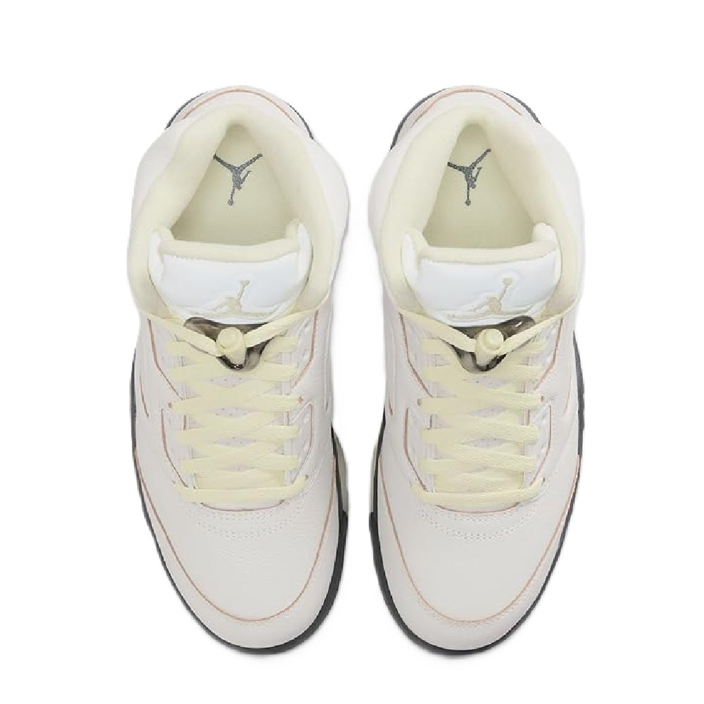 Women's Air Jordan 5 Retro Sail/luminous Green-anthracite (im7592 130) Sneakers - Premium Brand Shoes for Men and Women